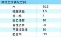 撕拉型面膜
